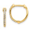 14k 1/5 carat Lab Grown Diamond VS/SI+ G+ Complete Hinged Hoop Earrings