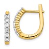 14k 3/4 carat Lab Grown Diamond VS/SI+ G+ Complete Hinged Hoop Earrings