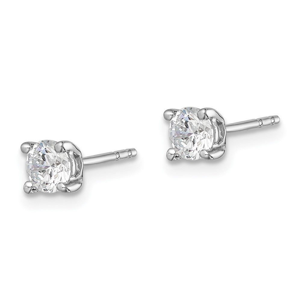 14k White Gold 1/2 carat Lab Grown Diamond VS/SI+ G+ Post Earrings