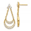 14K Lab Grown Diamond VS/SI+ G+ Fancy Chandelier Post Earrings