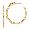 True Origin 14K Yellow Gold 5/8 carat Lab Grown Diamond VS+ F+ Post Hoop Complete Earrings