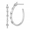 True Origin 14K White Gold 1/2 carat Lab Grown Diamond VS+ F+ Post Hoop Complete Earrings