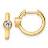 True Origin 14K Yellow Gold 1/3 carat Lab Grown Diamond VS+ F+ Hinged Hoop Complete Earrings
