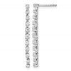 True Origin 14K White Gold 5 carat Lab Grown Diamond VS+ F+ Complete Post Dangle Earrings