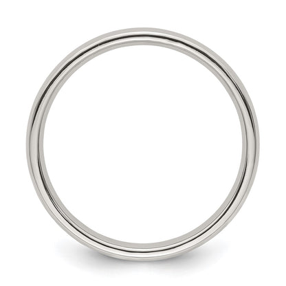 Edward Mirell Titanium Half Round 3mm Polished Band Size 5.5