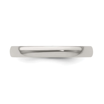 Edward Mirell Titanium Half Round 3mm Polished Band Size 8