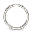 Edward Mirell Titanium Half Round 4mm Polished Band Size 7.5