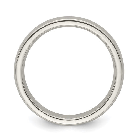 Edward Mirell Titanium Half Round 4mm Polished Band Size 10.5