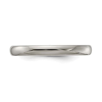 Edward Mirell Titanium Half Round 4mm Polished Band Size 11.5
