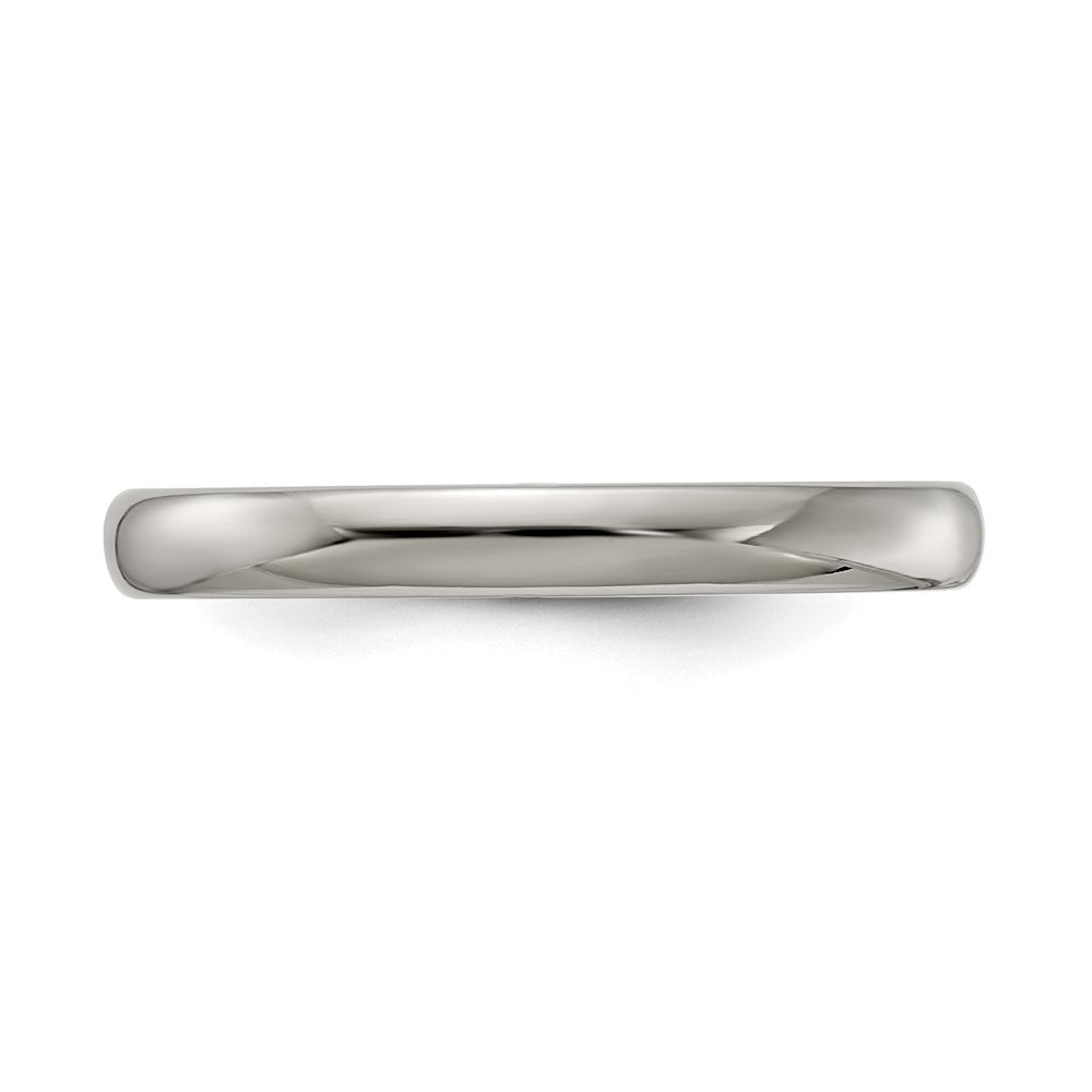 Edward Mirell Titanium Half Round 4mm Polished Band Size 7.5