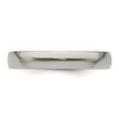Edward Mirell Titanium Half Round 4mm Polished Band Size 7.5