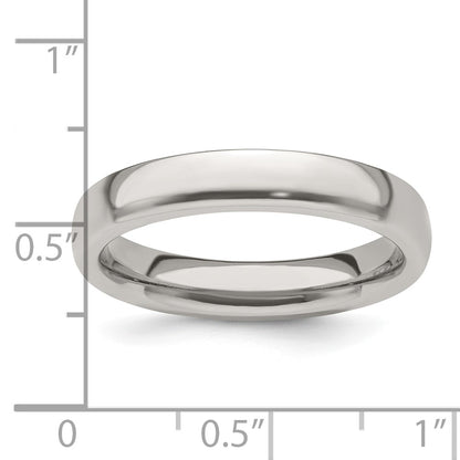 Edward Mirell Titanium Half Round 4mm Polished Band Size 10.5