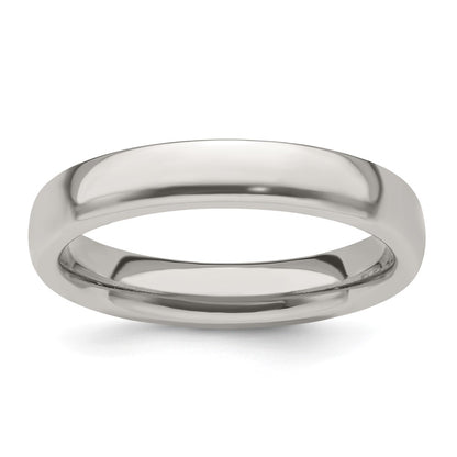 Edward Mirell Titanium Half Round 4mm Polished Band Size 6.5