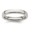 Edward Mirell Titanium Half Round 4mm Polished Band Size 7.5