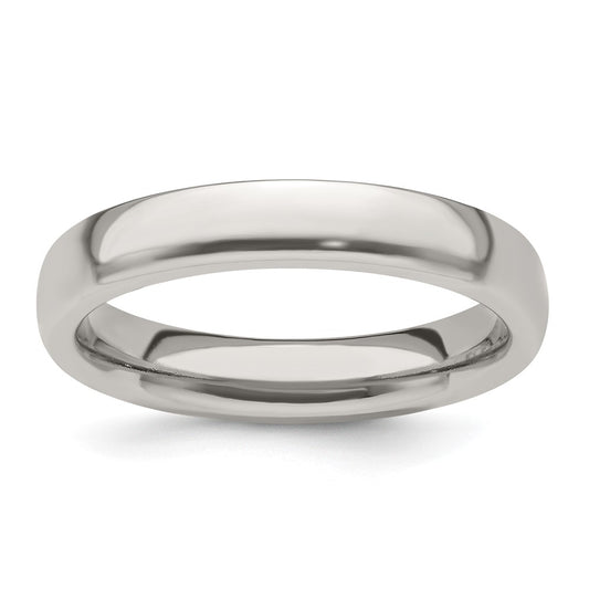 Edward Mirell Titanium Half Round 4mm Polished Band Size 8.5