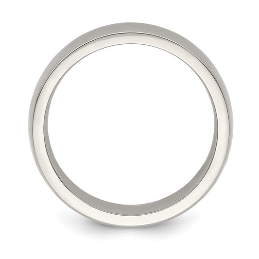 Edward Mirell Titanium Half Round 7mm Polished Band Size 11