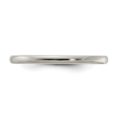 Edward Mirell Titanium Domed 2mm Polished Band Size 11.5