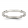 Edward Mirell Titanium Domed 2mm Polished Band Size 10