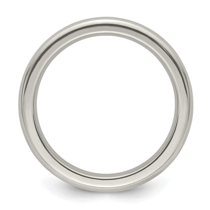 Edward Mirell Titanium Domed 3mm Polished Band Size 10
