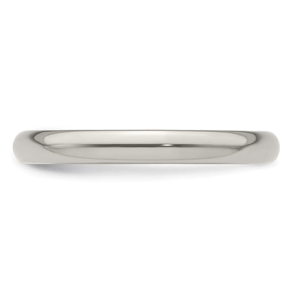 Edward Mirell Titanium Domed 3mm Polished Band Size 5.5