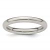Edward Mirell Titanium Domed 3mm Polished Band Size 11