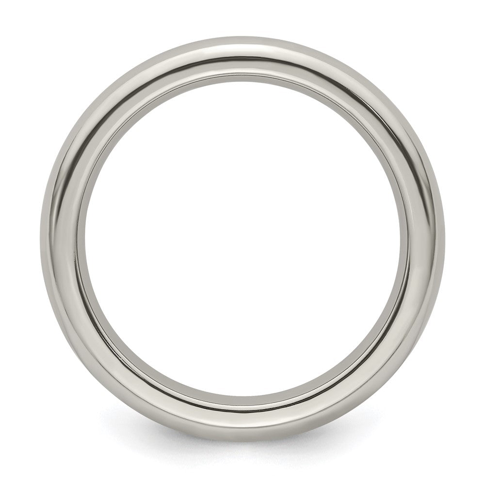 Edward Mirell Titanium Domed 4mm Polished Band Size 12
