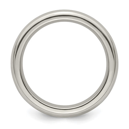 Edward Mirell Titanium Domed 4mm Polished Band Size 10.5