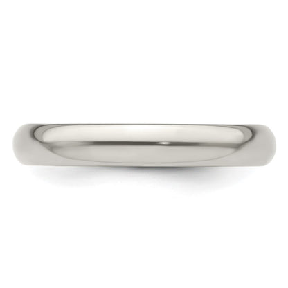 Edward Mirell Titanium Domed 4mm Polished Band Size 8