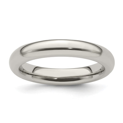 Edward Mirell Titanium Domed 4mm Polished Band Size 7.5