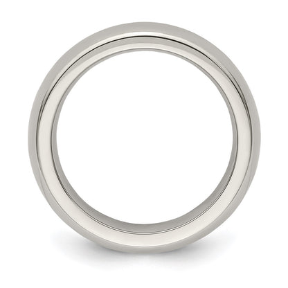 Edward Mirell Titanium Domed 5mm Polished Band Size 8