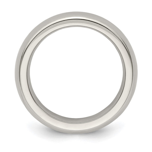 Edward Mirell Titanium Domed 5mm Polished Band Size 8