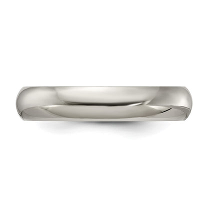 Edward Mirell Titanium Domed 5mm Polished Band Size 5.5