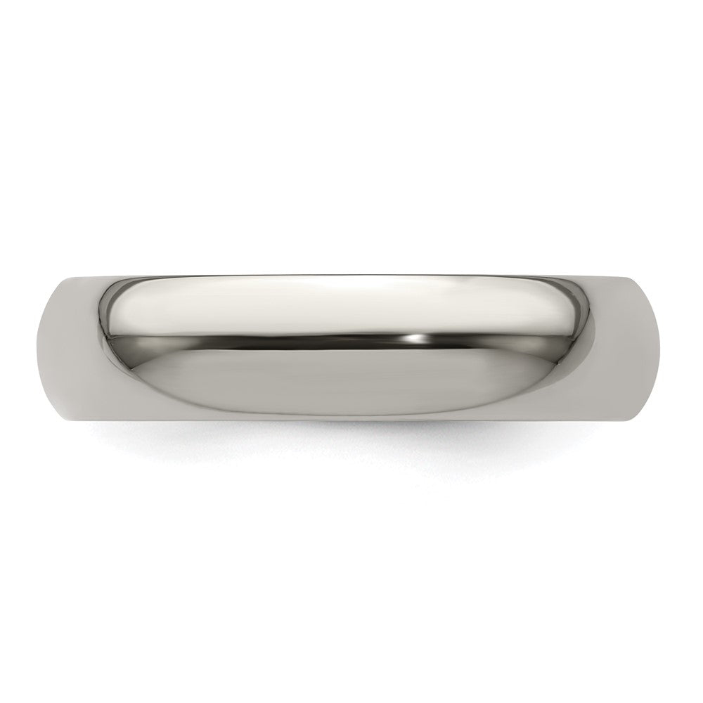 Edward Mirell Titanium Domed 5mm Polished Band Size 8