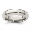 Edward Mirell Titanium Domed 5mm Polished Band Size 8