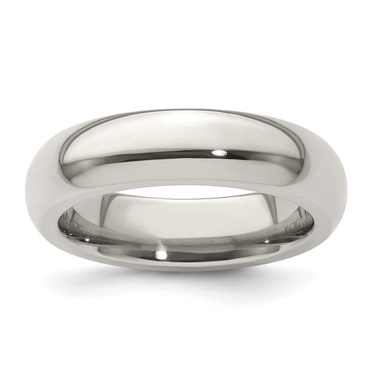 Edward Mirell Titanium Domed 5mm Polished Band Size 9