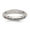 Edward Mirell Titanium Brushed/Polished Beveled Edge 4mm Band Size 8