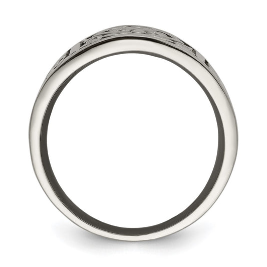 Edward Mirell Titanium Flat Casted Design Brushed/Polished 16mm Band
