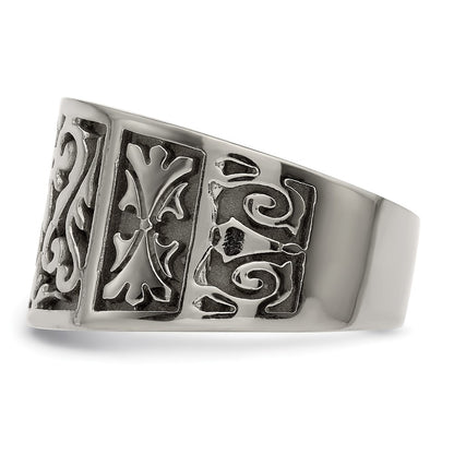 Edward Mirell Titanium Flat Casted Design Brushed/Polished 16mm Band