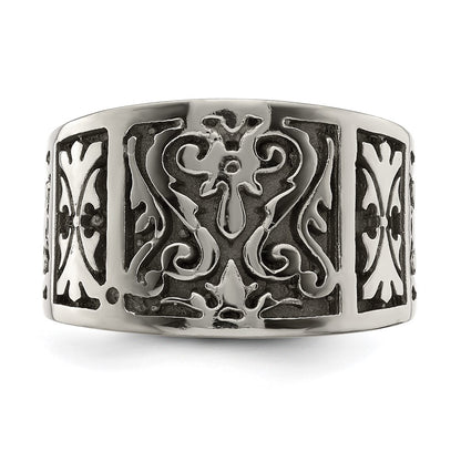 Edward Mirell Titanium Flat Casted Design Brushed/Polished 16mm Band