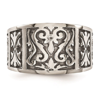Edward Mirell Titanium Flat Casted Design Brushed/Polished 16mm Band