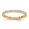 14k Polished Size 6 Shared Prong 1 carat Diamond Complete Eternity Band