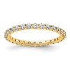 14k Polished Size 8.5 Shared Prong 1 carat Diamond Complete Eternity Band