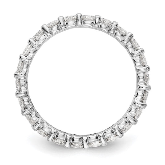 14k White Gold 2 carat Lab Grown Diamond VS/SI+ G+ Complete Size 7 Shared Prong Eternity Band