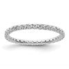 True Origin 14K White Gold 1/2 carat Lab Grown Diamond VS+ F+Size 6 Complete Eternity Band
