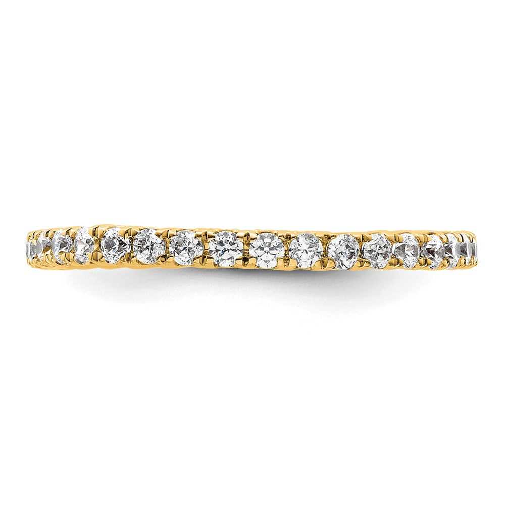 True Origin 14K Yellow Gold 1/2 carat Lab Grown Diamond VS+ F+ Size 6.5 Complete Eternity Band