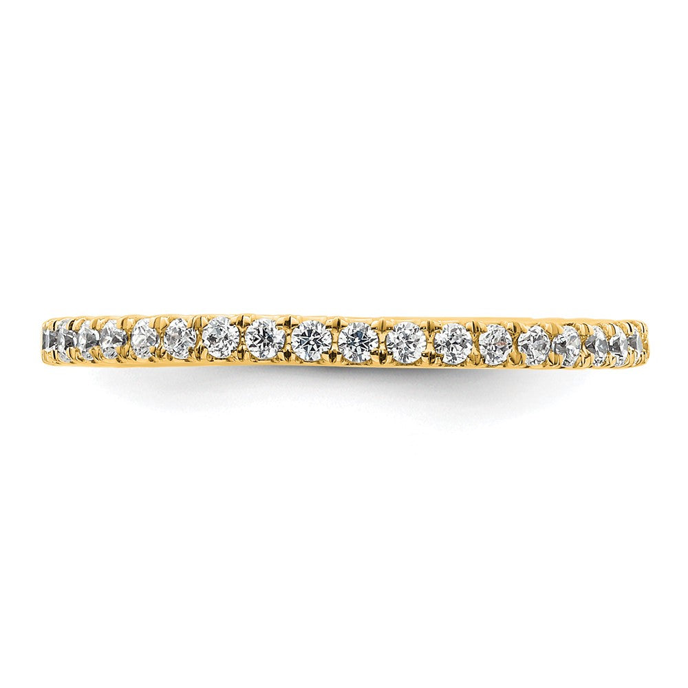 True Origin 14K Yellow Gold 1/2 carat Lab Grown Diamond VS+ F+ Size 8.5 Complete Eternity Band