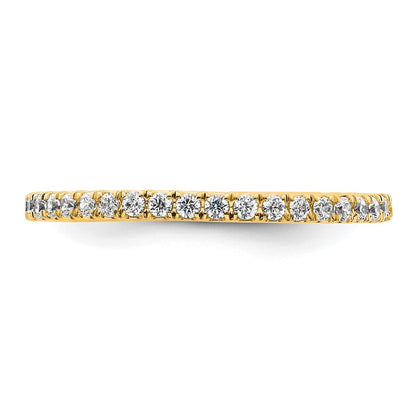 True Origin 14K Yellow Gold 1/2 carat Lab Grown Diamond VS+ F+ Size 8.5 Complete Eternity Band