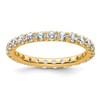 14k Polished Size 4 U-Shared Prong 1 carat Diamond Complete Eternity Band