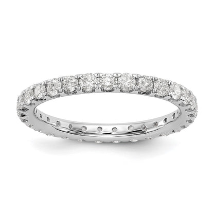 True Origin 14K White Gold 1 carat Lab Grown Diamond VS+ F+ Size 9 Complete Eternity Band