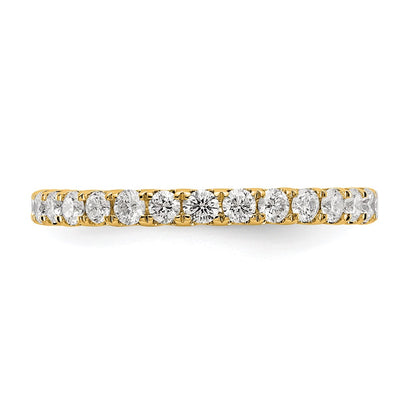 14k 1 carat Lab Grown Diamond VS/SI+ G+ Complete Size 6 Shared Prong Eternity Band
